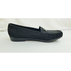 SAS Size 10 Narrow Womens Tripad Comfort Foot Bed Black Slip on Horsebit Loafers